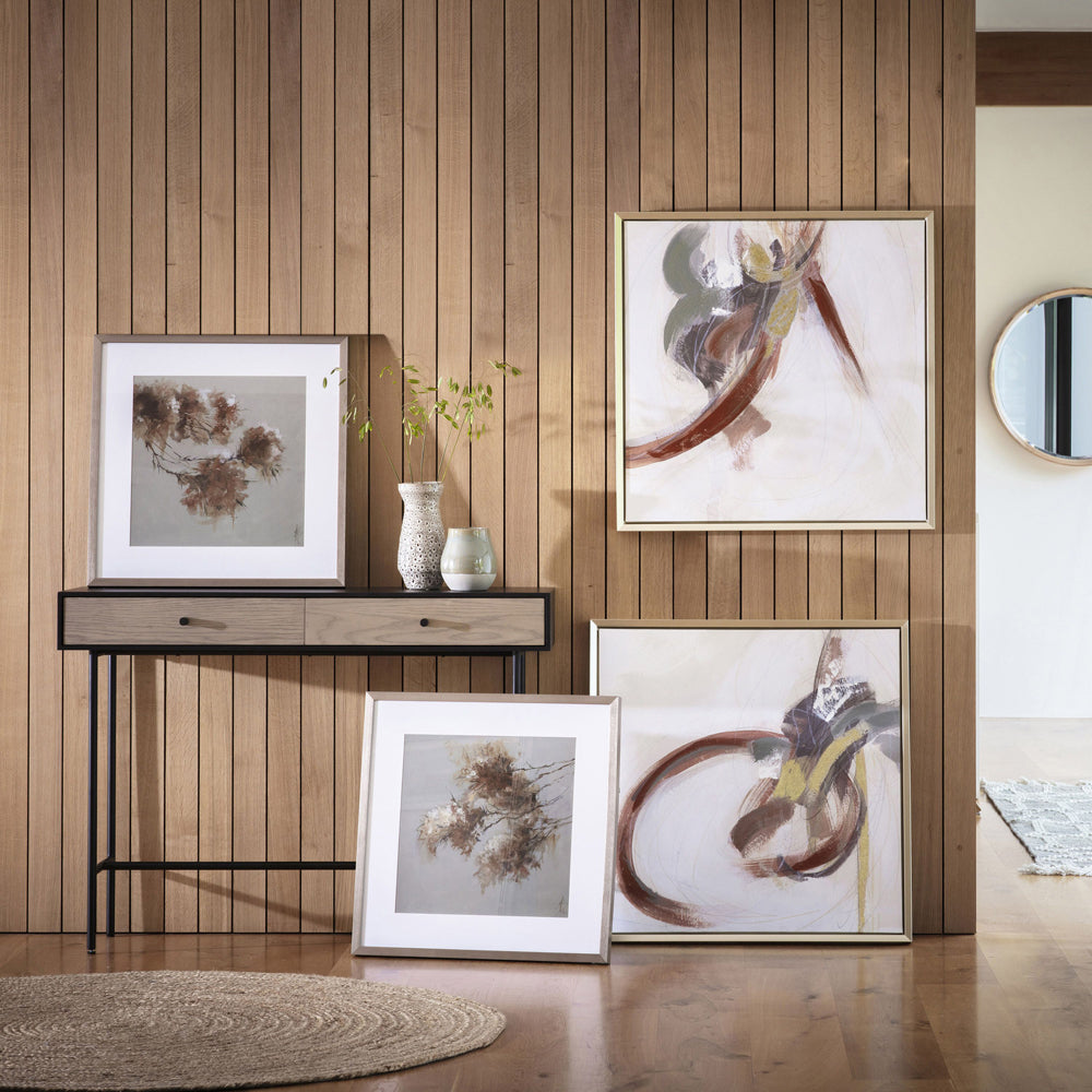 Product photograph of Gallery Interiors Kenbu Abstract Framed Canvas from Olivia's.
