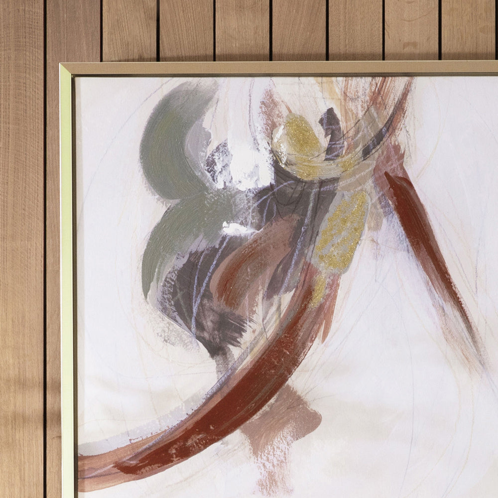 Product photograph of Gallery Interiors Kenbu Abstract Framed Canvas from Olivia's.