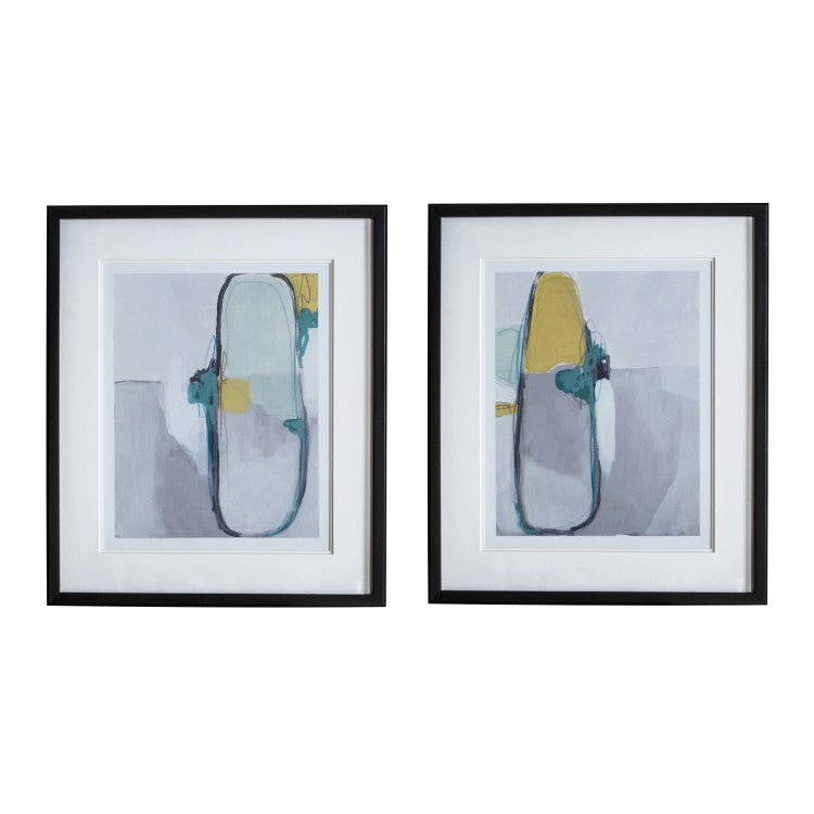 Product photograph of Gallery Interiors Set Of 2 Nordic Abstract Framed Art from Olivia's