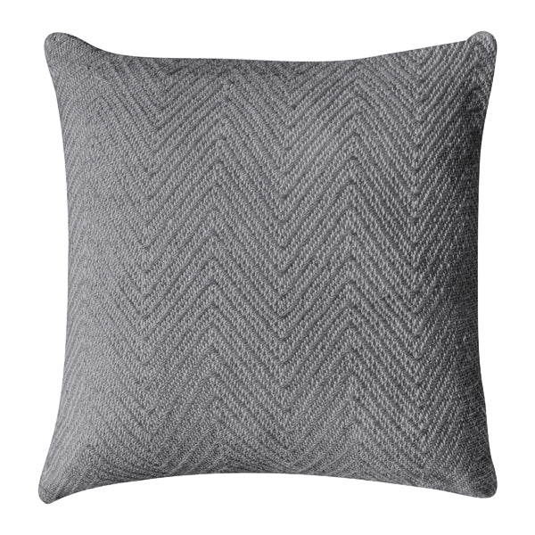 Product photograph of Gallery Interiors Chevron Grey Cushion from Olivia's