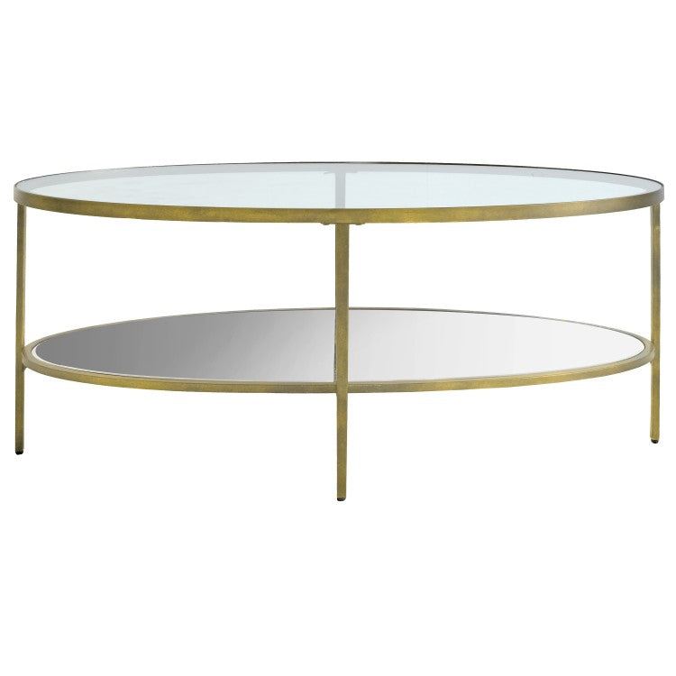 Product photograph of Gallery Interiors Hudson Coffee Table In Champagne from Olivia's