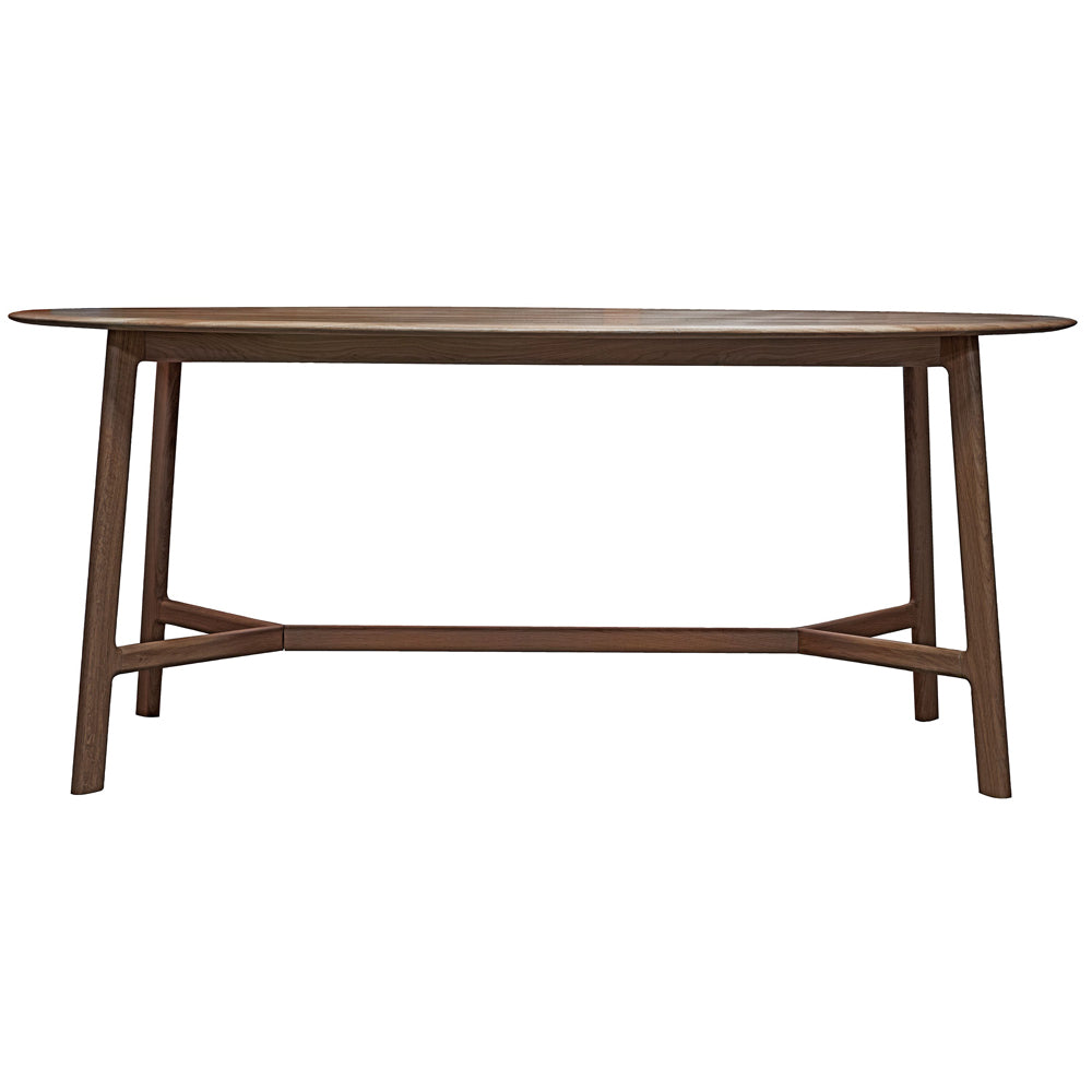 Product photograph of Gallery Interiors Madrid 6 Seater Dining Table Oval from Olivia's.