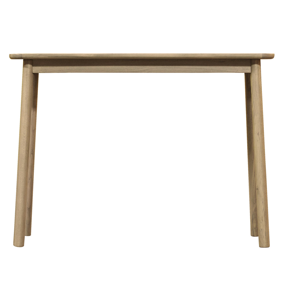 Product photograph of Gallery Interiors Kingham Solid Oak Console Table Grey from Olivia's.