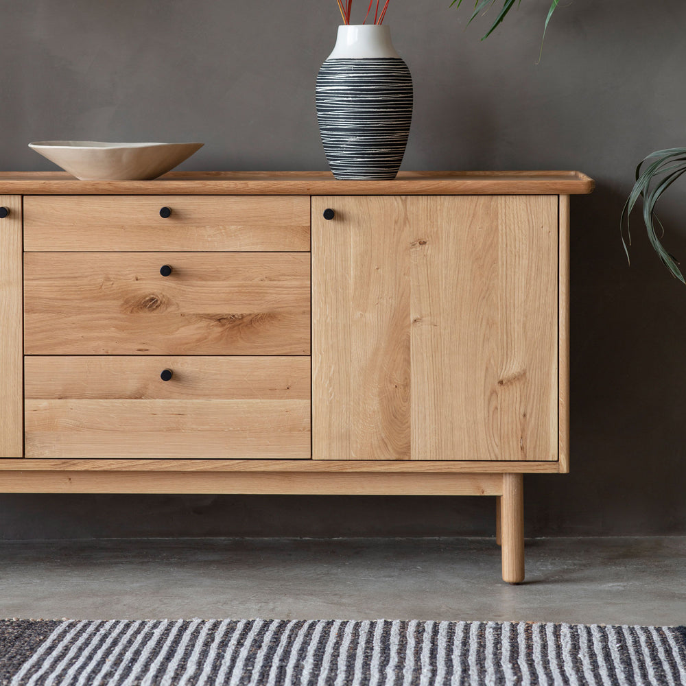 Product photograph of Gallery Interiors Kingham 2 Door 3 Drawer Sideboard from Olivia's.
