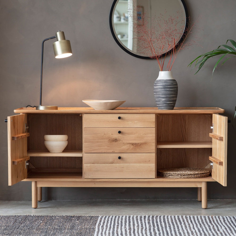 Product photograph of Gallery Interiors Kingham 2 Door 3 Drawer Sideboard from Olivia's.