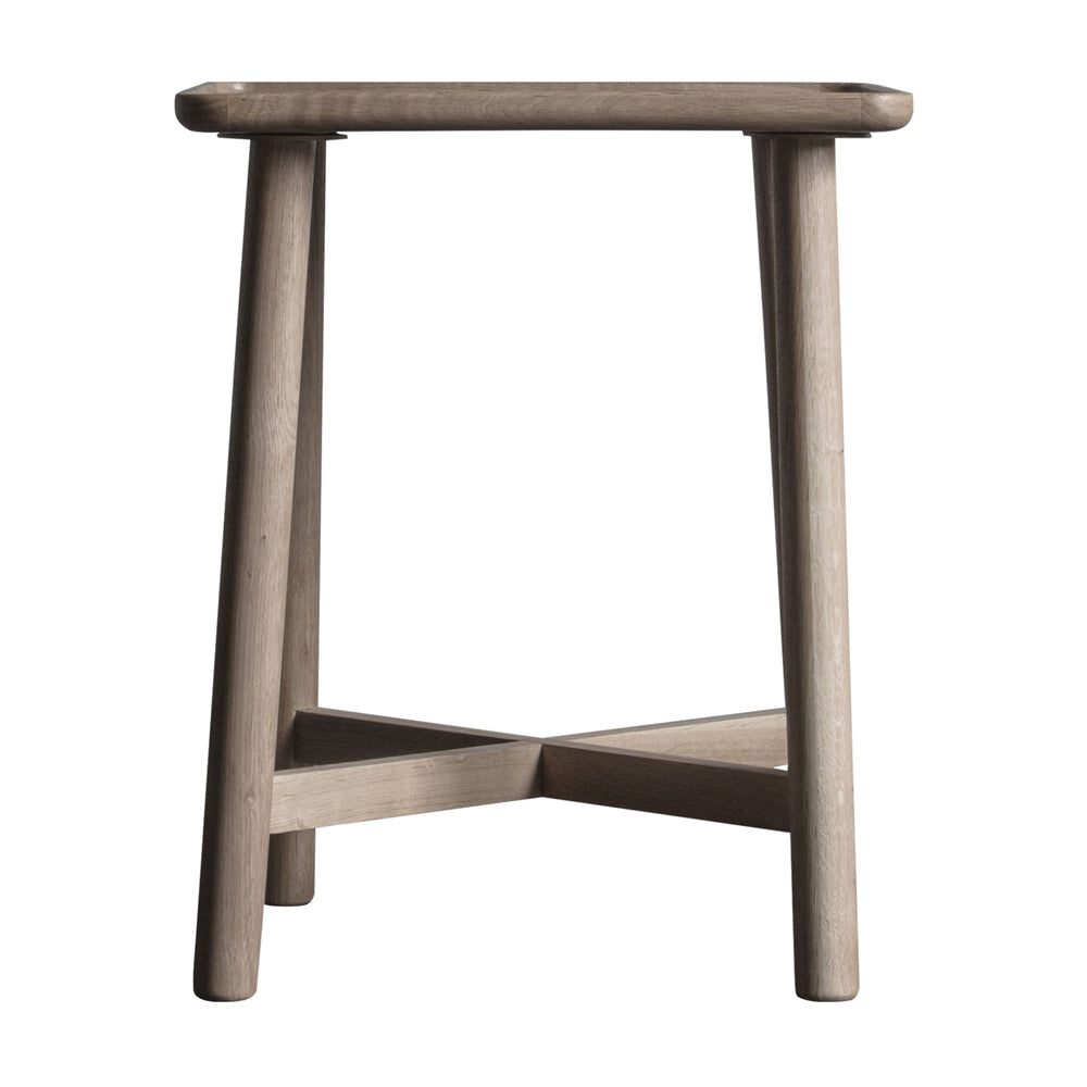 Gallery Interiors Kingham Side Table In Grey