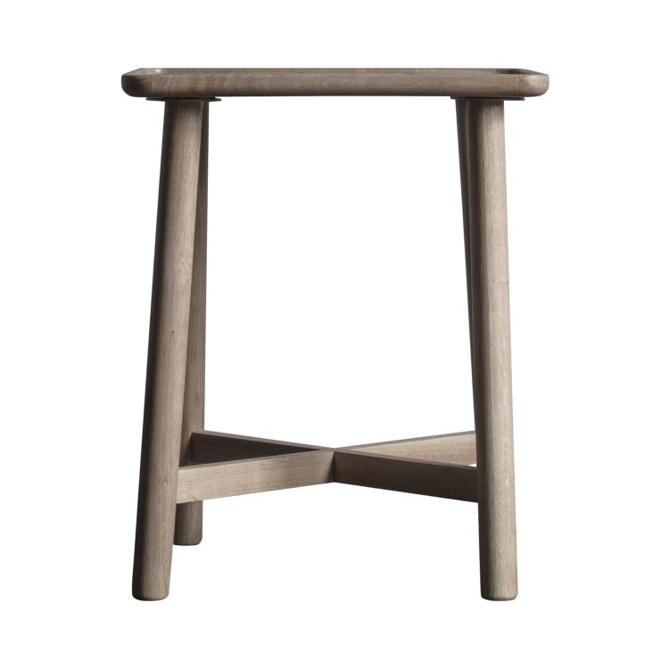 Gallery Interiors Kingham Side Table Outlet Grey