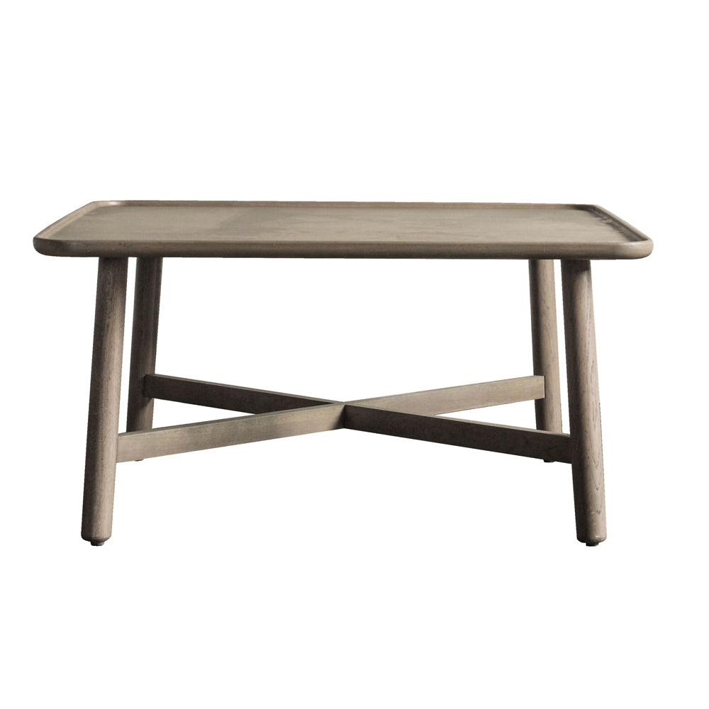 Product photograph of Gallery Interiors Kingham Coffee Table Square Grey Square from Olivia's.