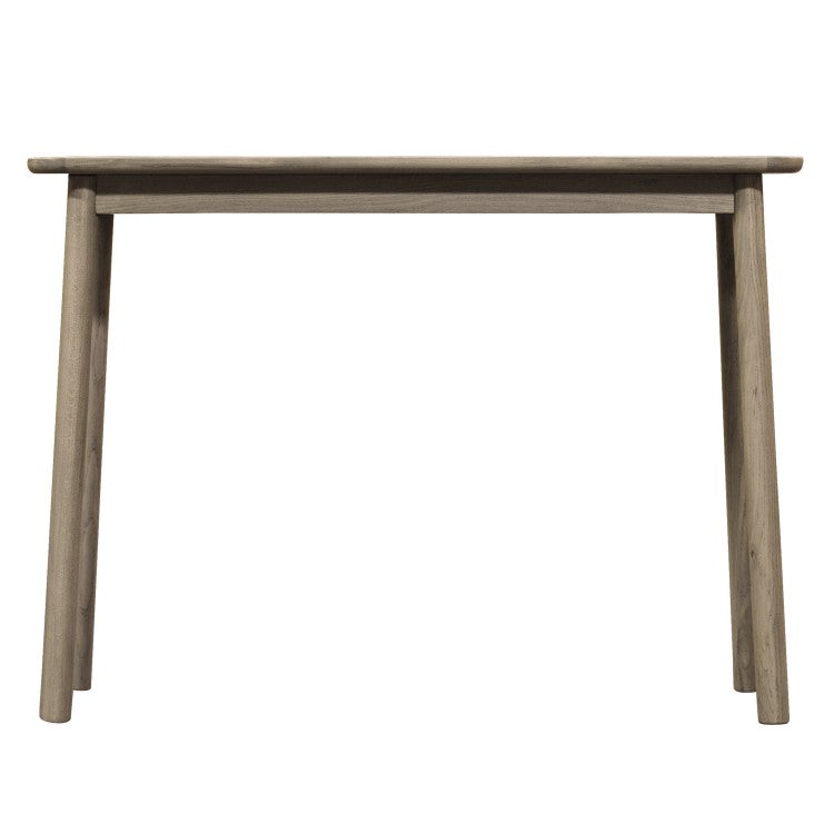 Product photograph of Gallery Interiors Kingham Solid Oak Console Table Grey from Olivia's.