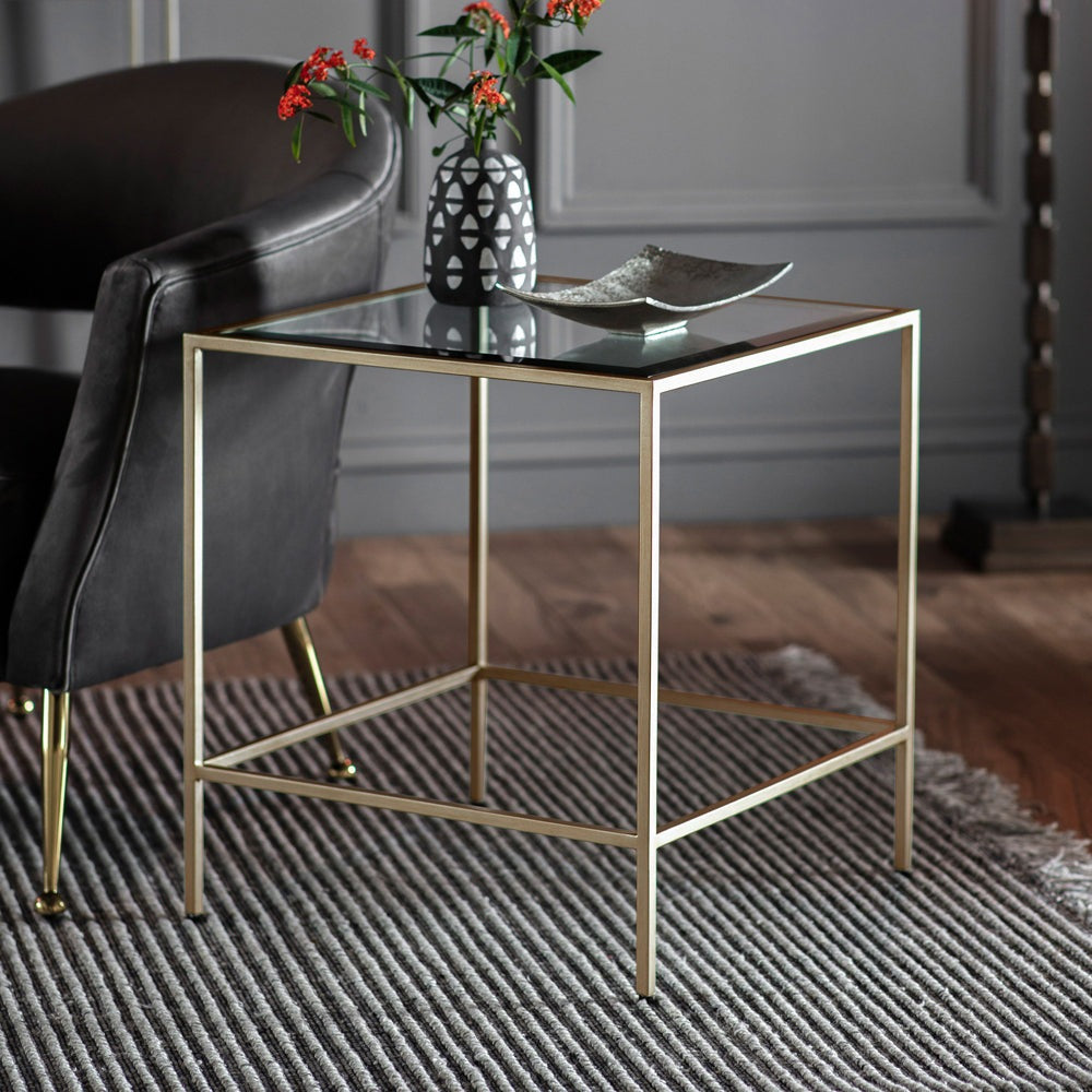 Product photograph of Gallery Interiors Rothbury Side Table Silver from Olivia's