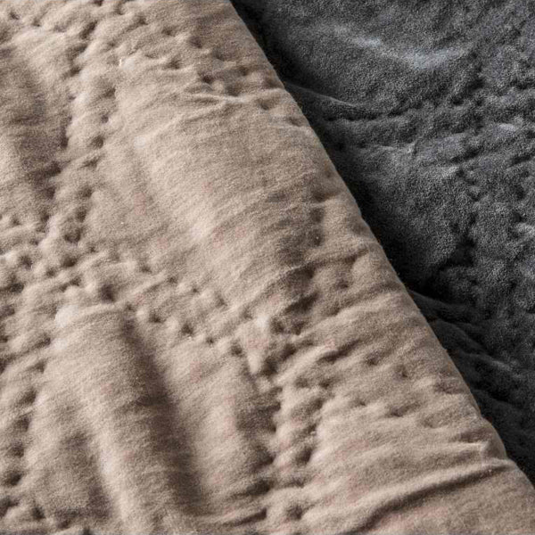 Product photograph of Gallery Interiors Quilted Diamond Blanket Bedspread In Blush from Olivia's.