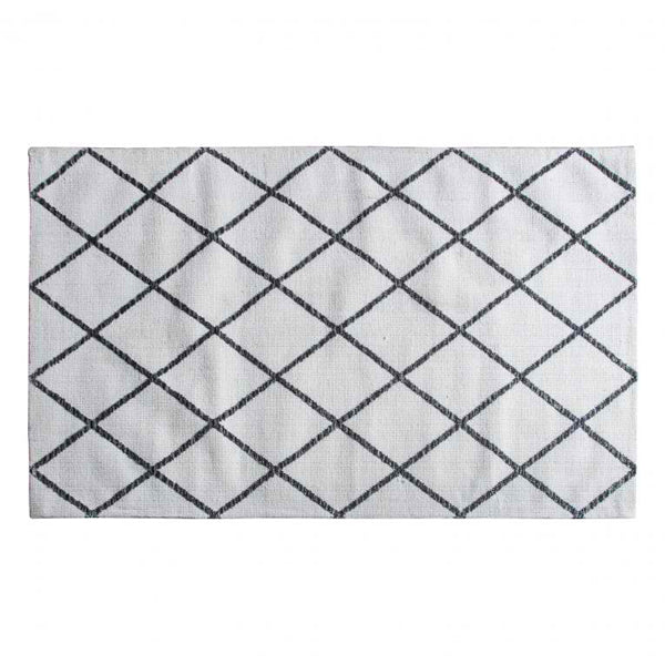 Gallery Interiors Kenza Rug Cream Charcoal Small