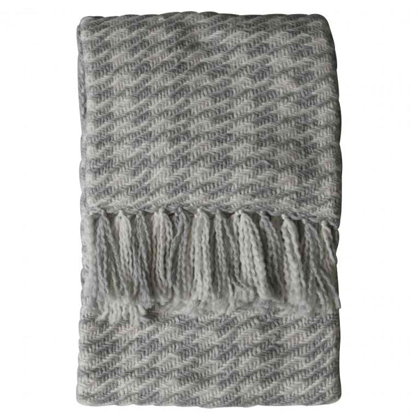 Product photograph of Gallery Interiors Houndstooth Woven Throw In Grey Cream from Olivia's