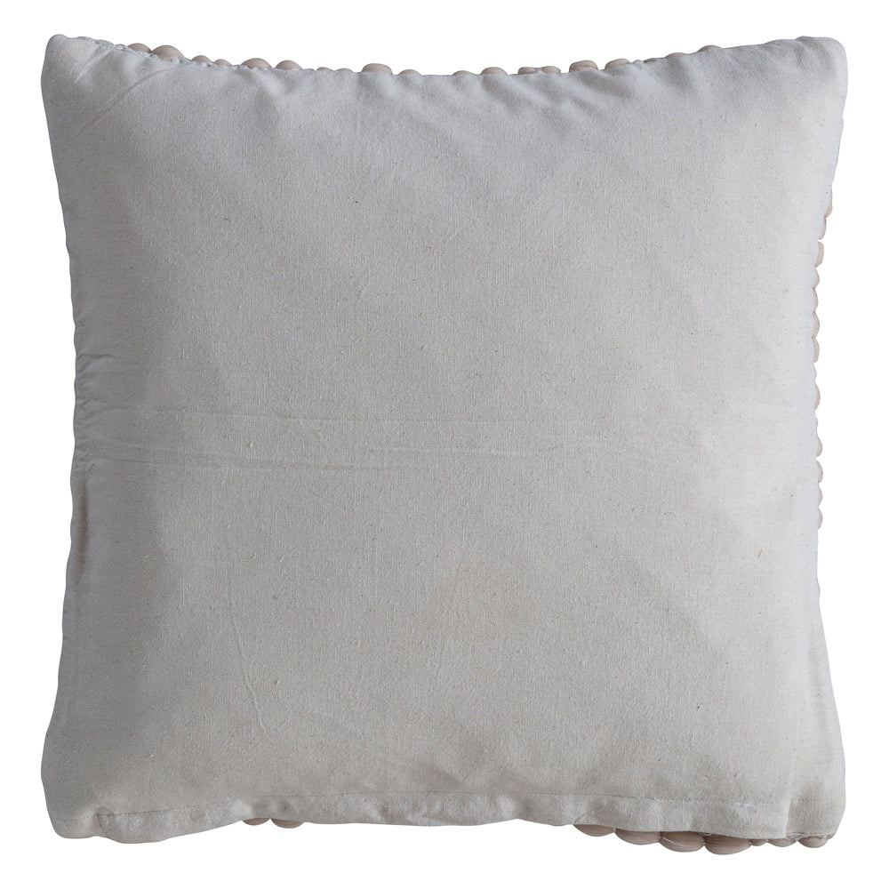 Product photograph of Gallery Interiors Textured Bobble Cushion from Olivia's.