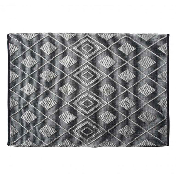 Product photograph of Gallery Interiors Freya Rug Grey Black Natural Xl from Olivia's
