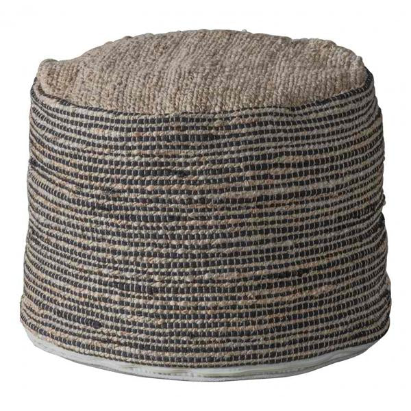 Gallery Direct Castro Round Jute Pouffe Outlet