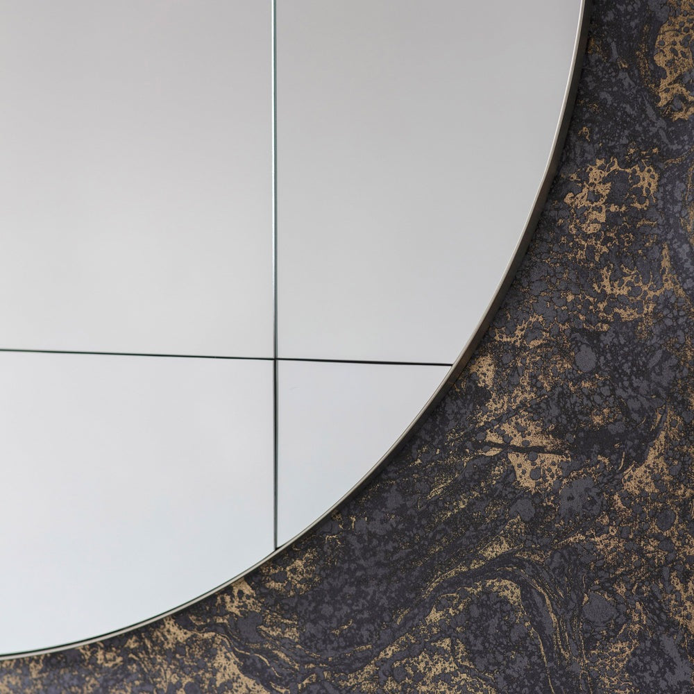 Product photograph of Gallery Interiors Boxley Silver Mirror from Olivia's.