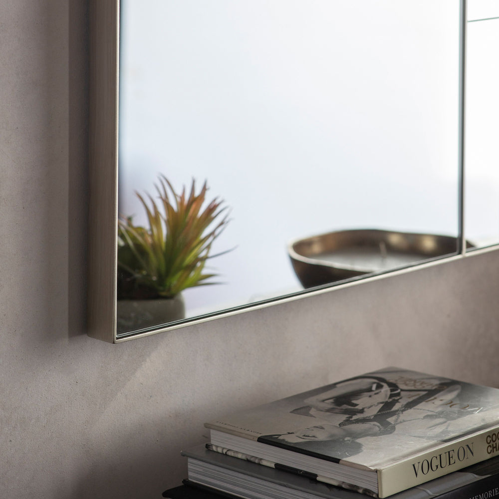 Product photograph of Gallery Interiors Broadheath Mirror Silver from Olivia's.