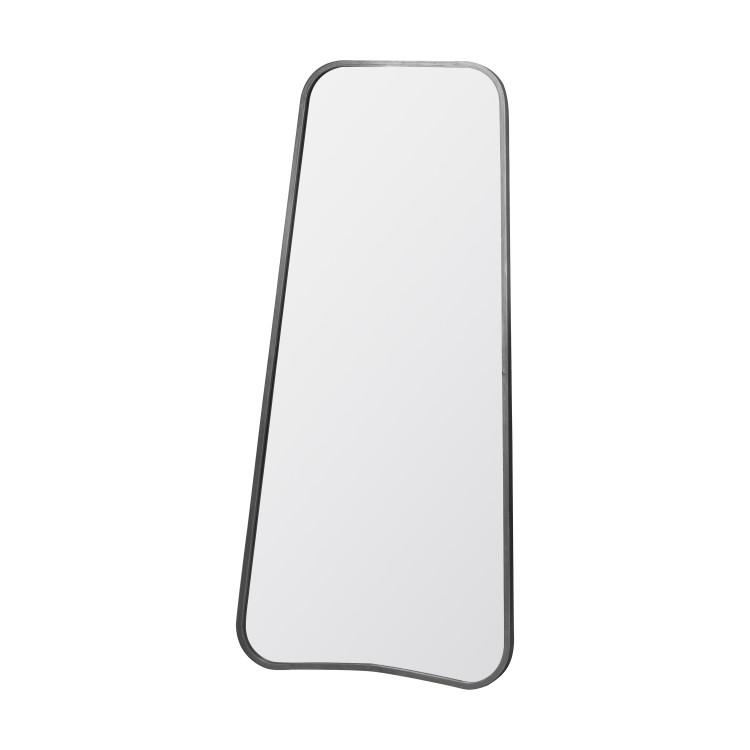 Gallery Interiors Kurva Leaner Mirror Silver Outlet