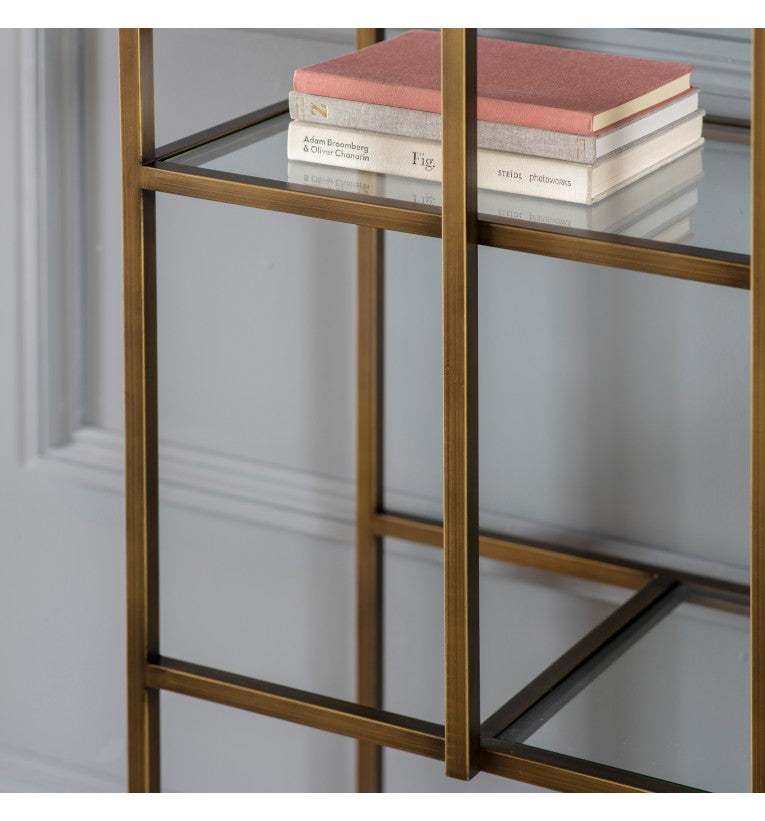 Product photograph of Gallery Interiors Rothbury Display Unit Bronze from Olivia's.