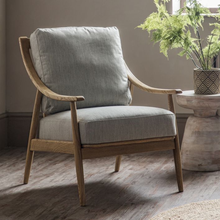 Product photograph of Gallery Interiors Reliant Occasional Chair Natural from Olivia's.