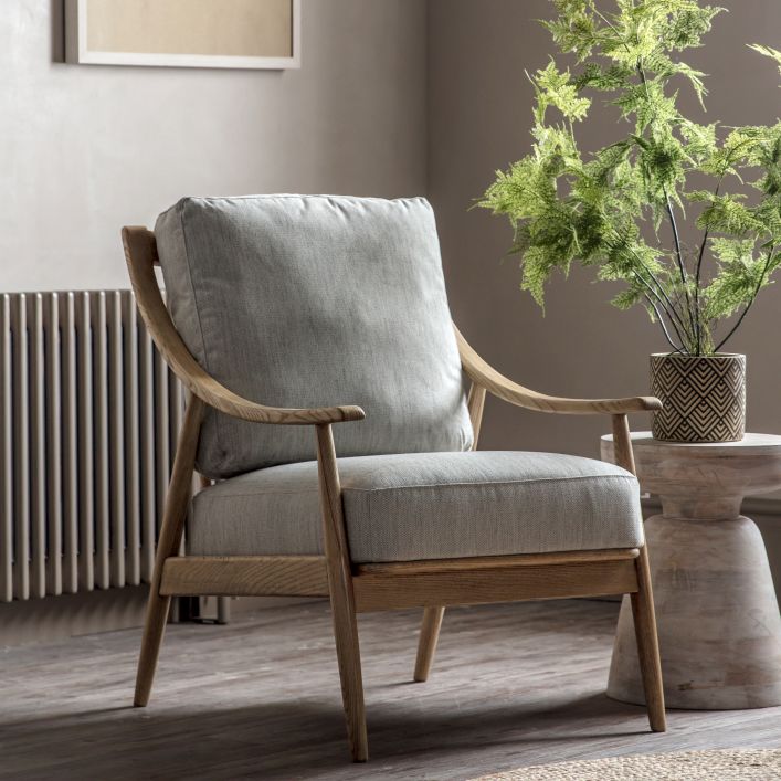 Product photograph of Gallery Interiors Reliant Occasional Chair Natural from Olivia's.