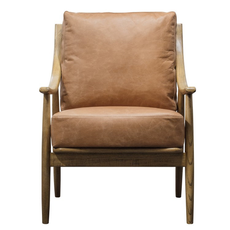 Product photograph of Gallery Interiors Reliant Occasional Chair Brown from Olivia's