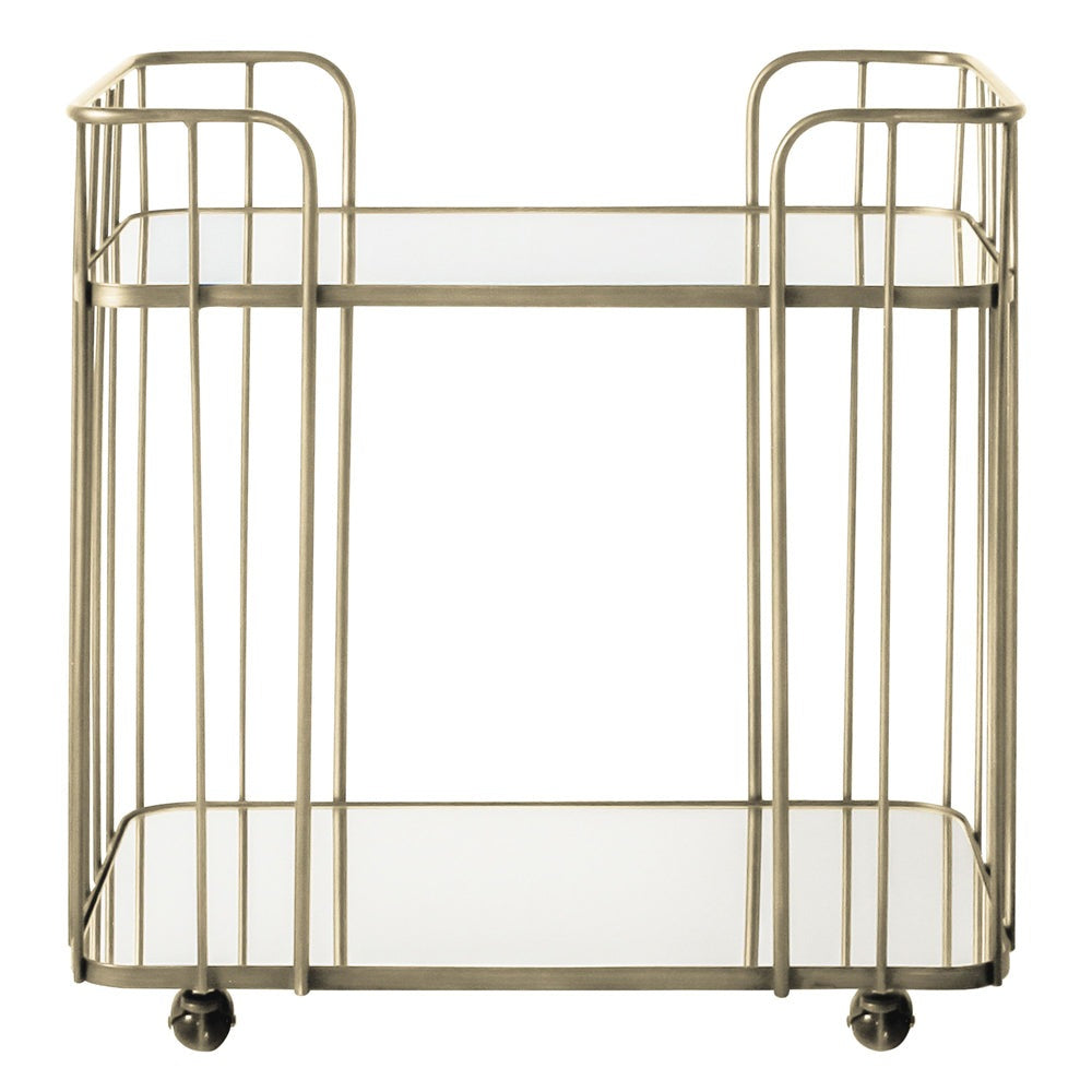 Product photograph of Gallery Interiors Verna Drinks Trolley from Olivia's.