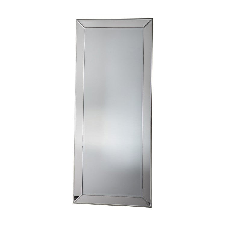 Gallery Interiors Petruth Leaner Mirror Silver Outlet