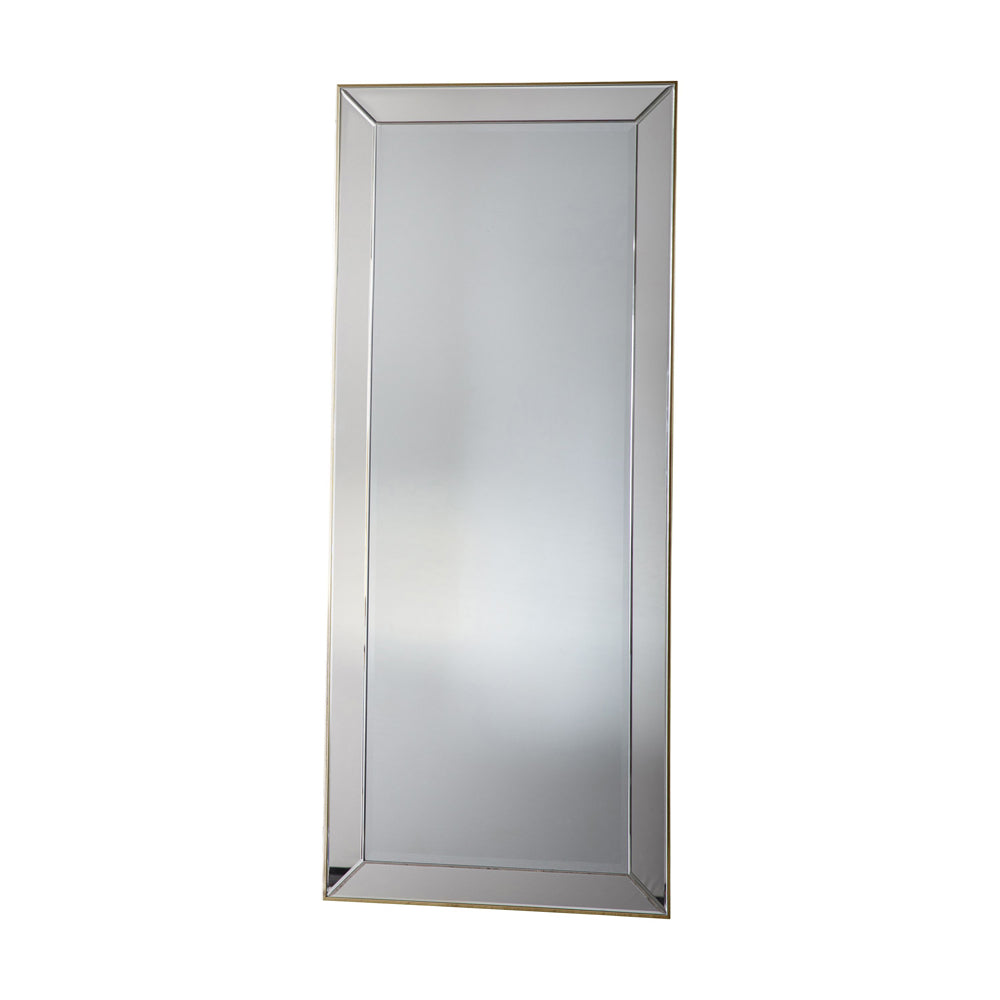 Product photograph of Gallery Interiors Petruth Leaner Mirror Gold from Olivia's.