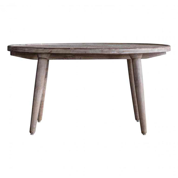 Product photograph of Gallery Interiors Agra Coffee Table In Natural White from Olivia's