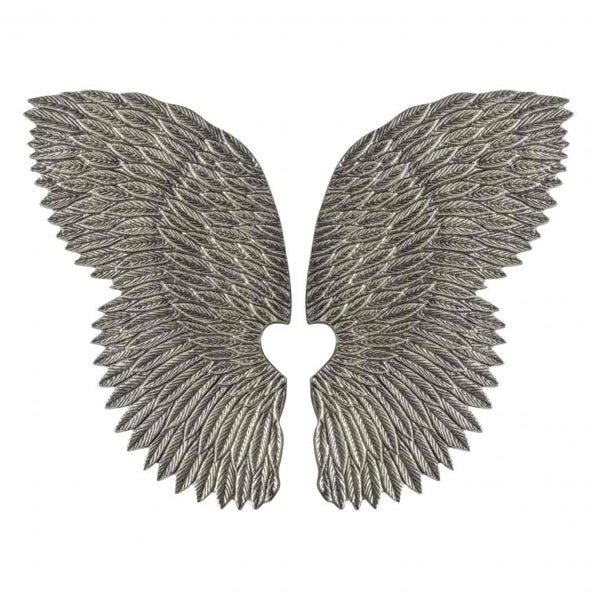 Product photograph of Gallery Interiors Paris Wings Sculpture In Nickel from Olivia's