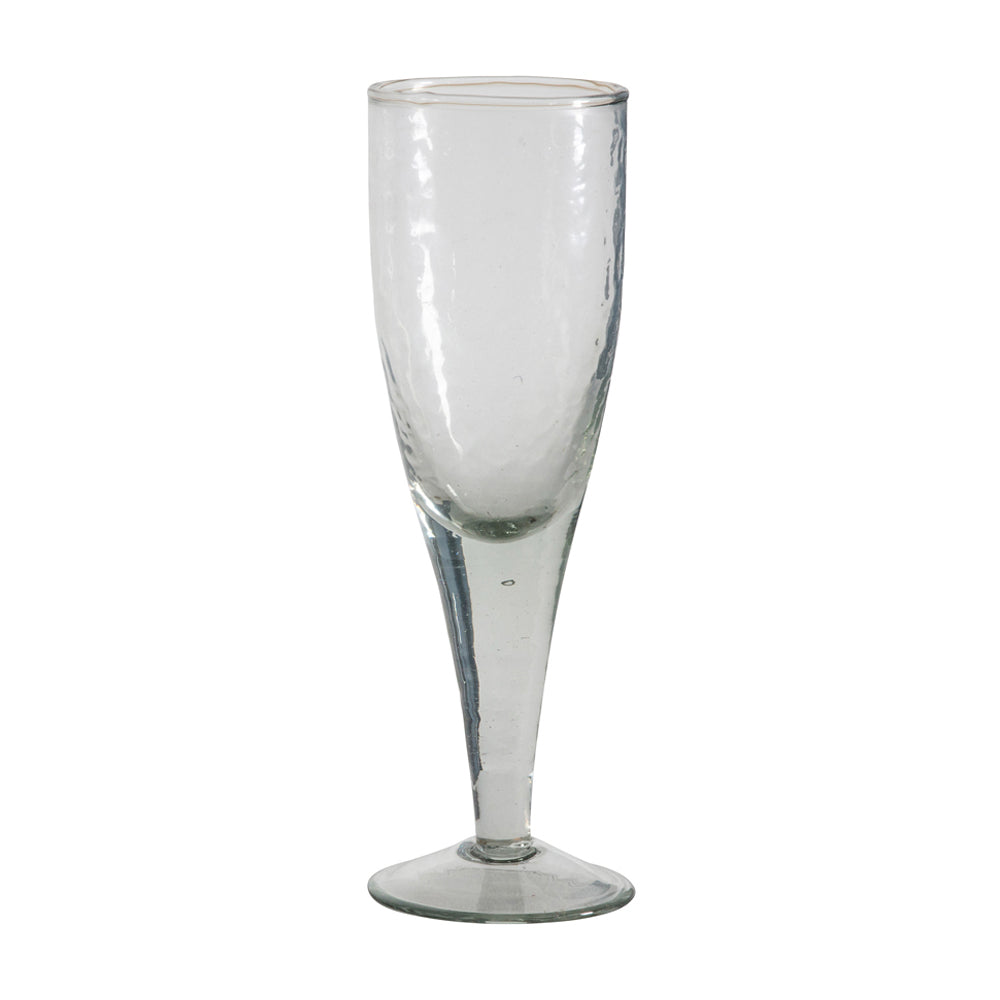 Product photograph of Gallery Interiors Orkin Set Of 4 Hammered Flute Glasses from Olivia's