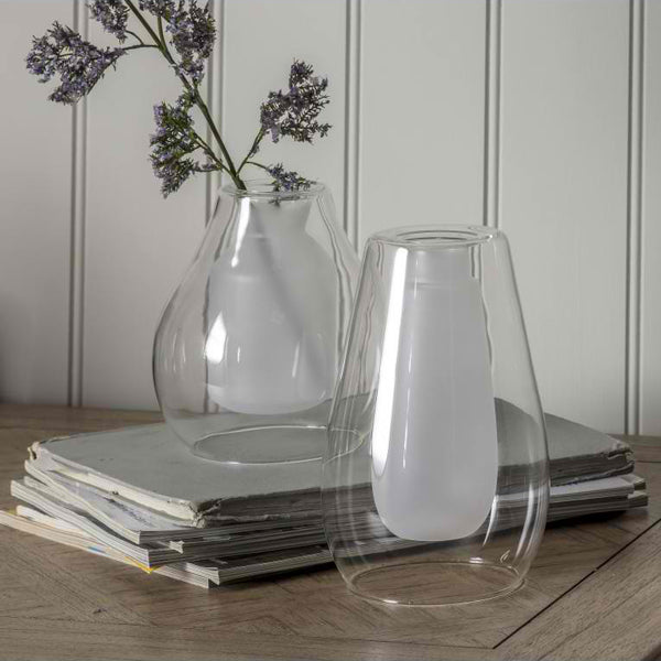 Product photograph of Gallery Interiors Helsinki Vase In White from Olivia's