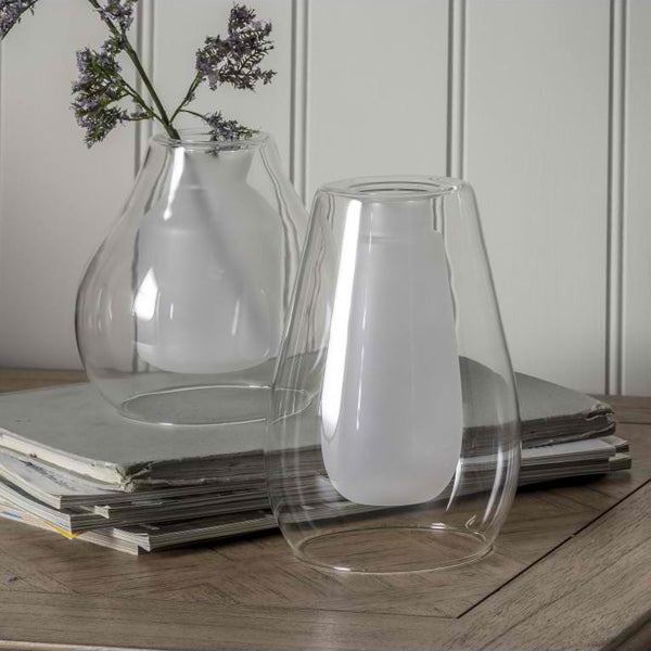 Product photograph of Gallery Interiors Kotka Vase In White from Olivia's