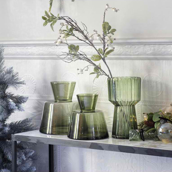 Product photograph of Gallery Interiors Mikkeli Vase Green Large from Olivia's.