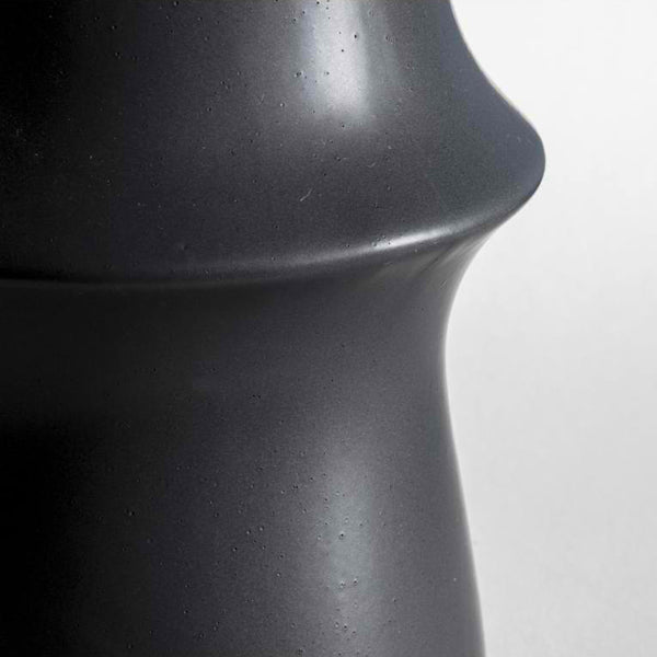 Product photograph of Olivia S Inca Dark Grey Vase from Olivia's.