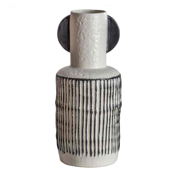 Product photograph of Gallery Interiors Seki Vase White Large from Olivia's.