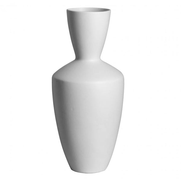 Product photograph of Gallery Interiors Naru Vase In White from Olivia's