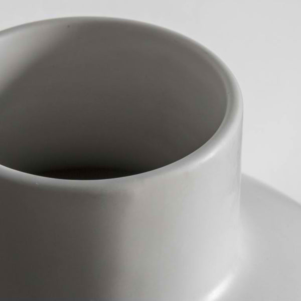 Product photograph of Gallery Interiors Oshima Vase Grey from Olivia's.