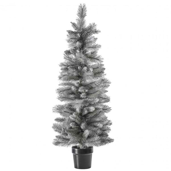 Product photograph of Gallery Interiors Christmas Flekke Potted Sparkly Pine Grey Small from Olivia's.