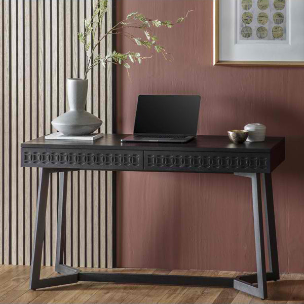 Product photograph of Gallery Interiors Boho Boutique 2 Drawer Desk from Olivia's