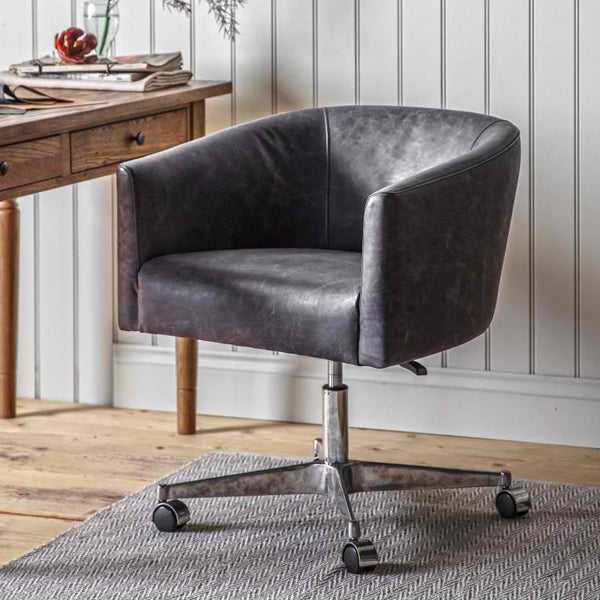 Product photograph of Gallery Interiors Feynman Desk Chair from Olivia's.