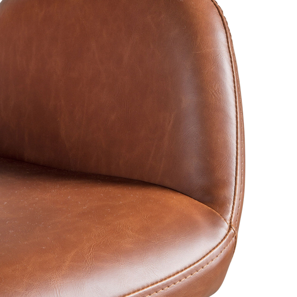 Product photograph of Gallery Interiors Faraday Swivel Chair In Brown from Olivia's.