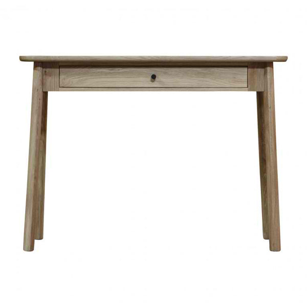 Product photograph of Gallery Interiors Kingham 1 Drawer Desk In Grey from Olivia's.