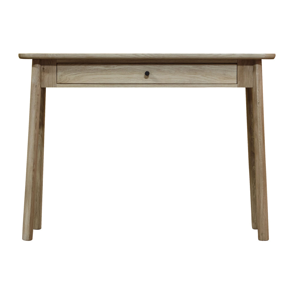 Product photograph of Gallery Interiors Kingham 1 Drawer Desk In Grey from Olivia's.