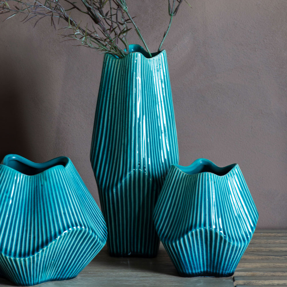 Product photograph of Gallery Interiors Raverio Ocean Vase Large from Olivia's