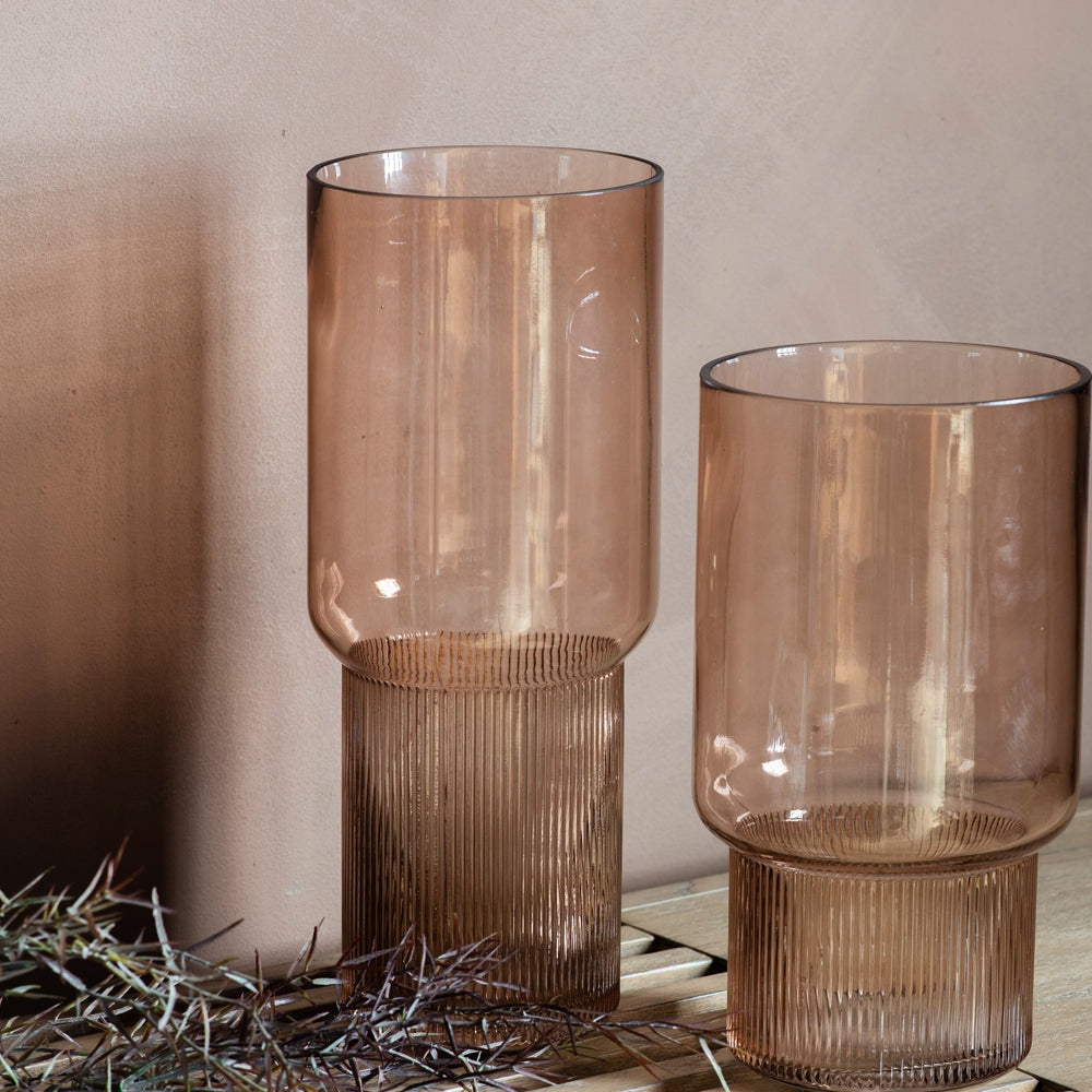 Product photograph of Gallery Interiors Large Imogen Vase In Brown from Olivia's.