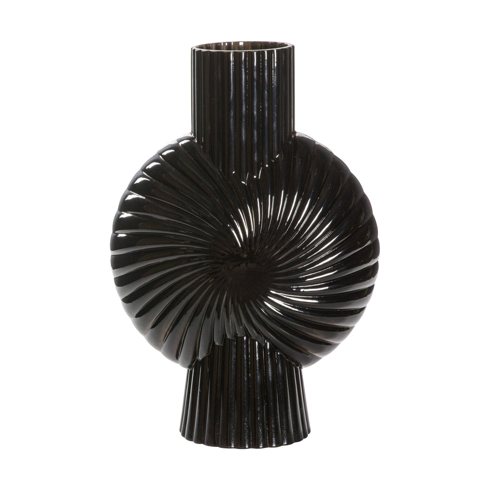 Product photograph of Gallery Interiors Cassis Black Large Vase from Olivia's.
