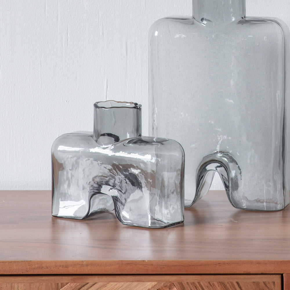 Product photograph of Gallery Interiors Marly Bottle Grey Vase Large from Olivia's.